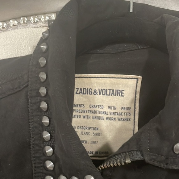 Zadig & Voltaire Men’s Skull Camouflage Studded Utility Jacket - Picture 3 of 10